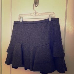 J. Crew Grey Wool Skirt. Must have for fall.